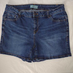 Womens Wax jean Butt, I Love You Denim Shorts sz XL